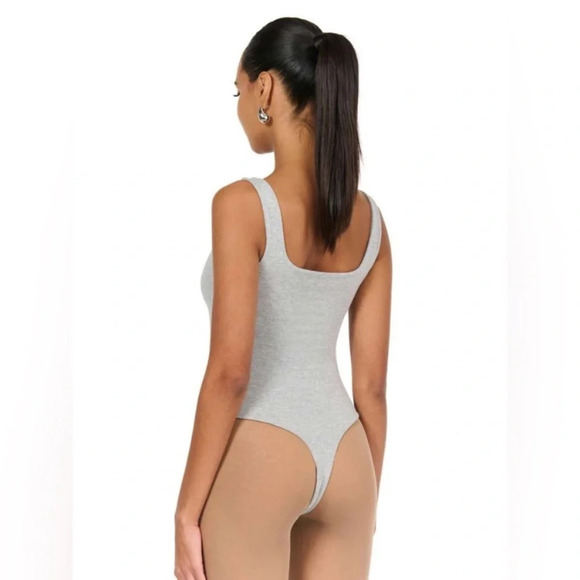 Naked wardrobe NW tank bodysuit heather gray 21026 - Picture 2 of 14